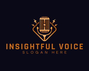 Audio Voice Podcast logo design