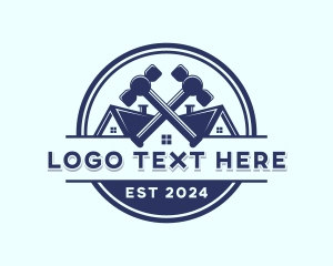 Repair - Construction Hammer Builder logo design