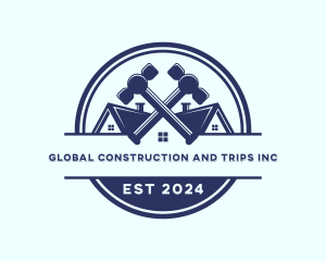 Hammer - Construction Hammer Builder logo design