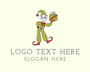 Gift Shop - Christmas Elf Gift logo design