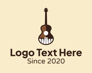 Band - Guitar & Piano Music logo design
