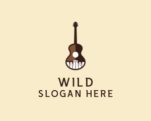Guitar Piano Music Logo