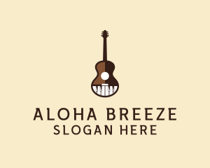 Guitar Piano Music logo design