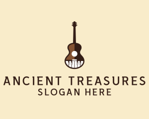 Guitar Piano Music logo design