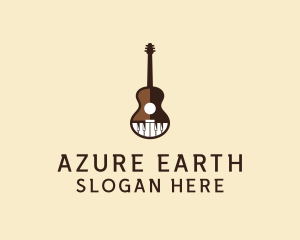 Guitar Piano Music logo design