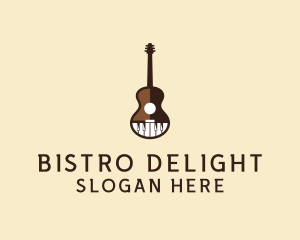 Guitar Piano Music logo design