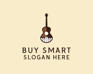 Guitar Piano Music logo design