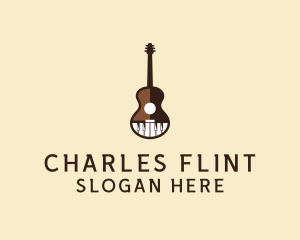 Guitar Piano Music logo design