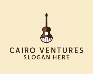 Guitar Piano Music logo design