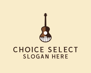 Guitar Piano Music logo design