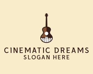 Guitar Piano Music logo design