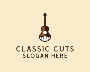 Guitar Piano Music logo design