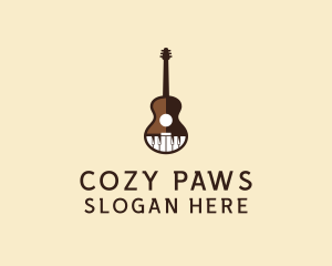 Guitar Piano Music logo design