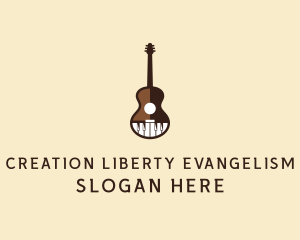 Guitar Piano Music logo design