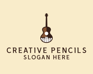 Guitar Piano Music logo design