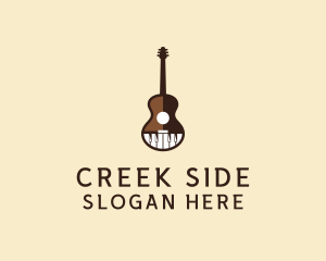 Guitar Piano Music logo design