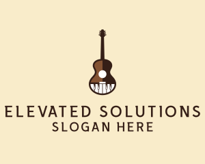 Guitar Piano Music logo design