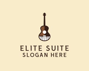 Guitar Piano Music logo design