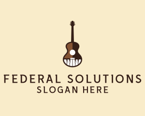 Guitar Piano Music logo design