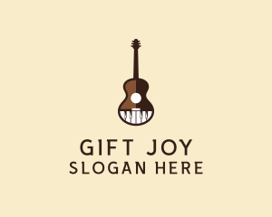 Guitar Piano Music logo design