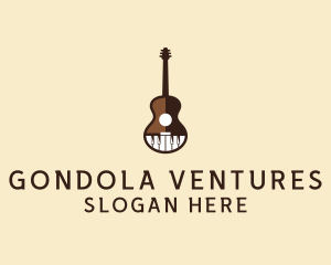 Guitar Piano Music logo design