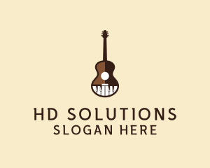 Guitar Piano Music logo design