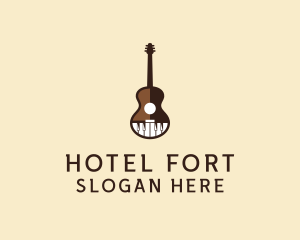 Guitar Piano Music logo design