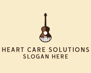 Guitar Piano Music logo design