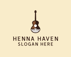 Guitar Piano Music logo design