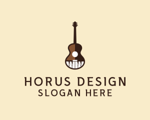 Guitar Piano Music logo design