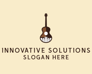 Guitar Pick - Guitar Piano Music logo design