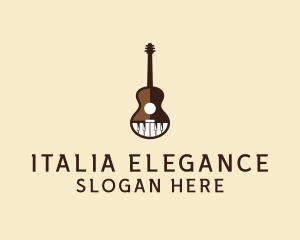 Guitar Piano Music logo design