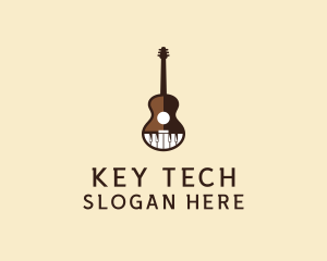 Guitar Piano Music logo design