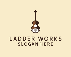 Guitar Piano Music logo design