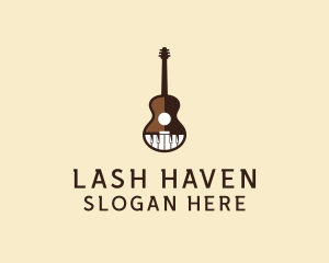 Guitar Piano Music logo design