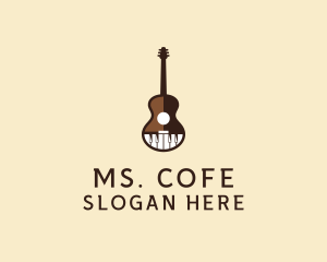 Guitar Piano Music logo design