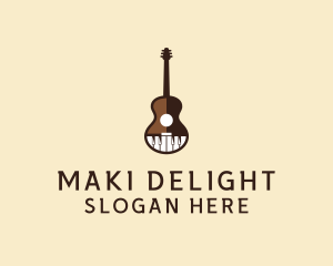 Guitar Piano Music logo design