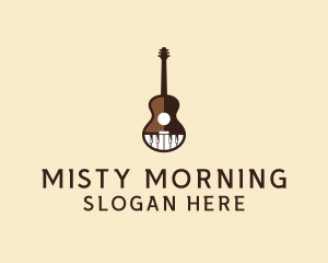 Guitar Piano Music logo design