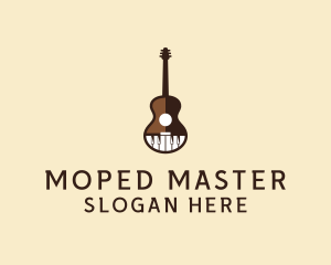 Guitar Piano Music logo design