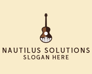 Guitar Piano Music logo design