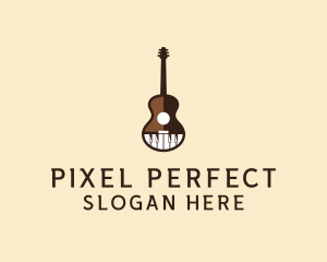 Guitar Piano Music logo design