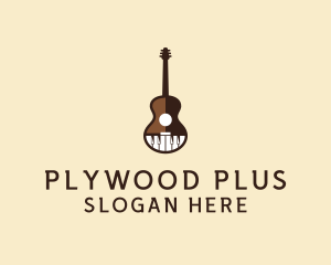 Guitar Piano Music logo design