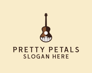 Guitar Piano Music logo design