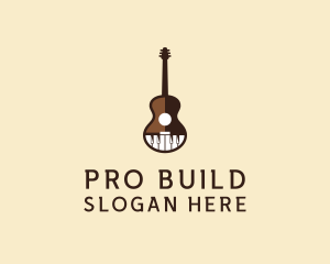 Guitar Piano Music logo design