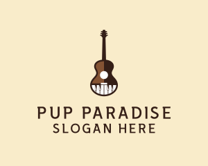 Guitar Piano Music logo design