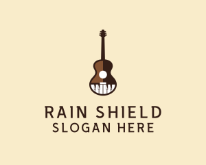 Guitar Piano Music logo design