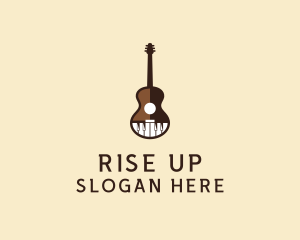 Guitar Piano Music logo design