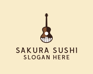 Guitar Piano Music logo design