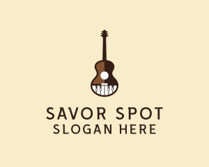 Guitar Piano Music logo design