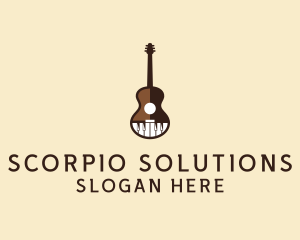 Guitar Piano Music logo design